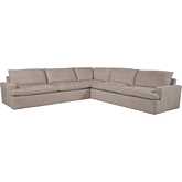 Ted Sectional Sofa in Friday Linen Color Fabric